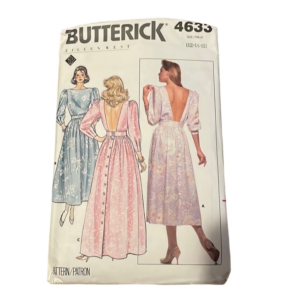 Butterick 4633; ©1987; Eileen West pattern